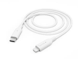Kabllo Hama Fast Charge, USB-C në lightning, 1 m, e bardhë