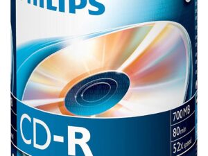 CD-R Philips, 80min, 700MB, 52x SP, 100/1