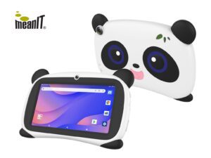Tablet meanIT për fëmijë K17 Panda Kids, e bardhë/zezë