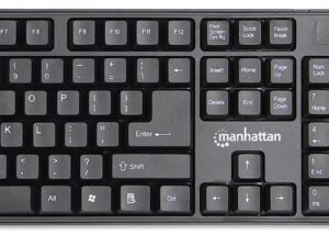 Set tastierë+maus Manhattan 178990, wireless, e zezë