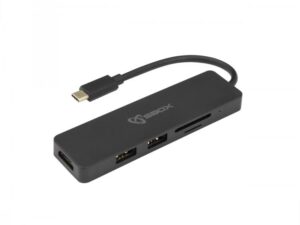 USB Hub Sbox TCA-51, Type-C në HDMI/USB-3.0/SD+TF - 5në1