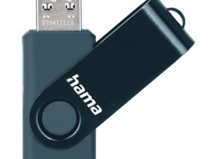 USB Hama "Rotate", 3.0, 256GB, 90MB/s, kaltër e errët