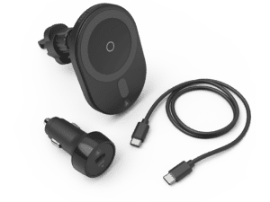 Karikues Hama wireless për celular në makinë Turbo Fast Charge, 15W, zezë