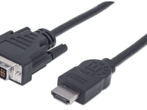 Kabllo Manhattan 372503, Hdmi - DVI, 1,8m, e zezë