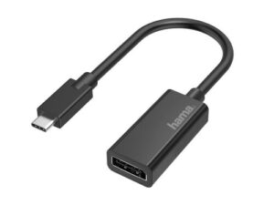 Konvertues Hama Video Adapter, USB-C Plug - DisplayPort ,Ultra-HD 4K, zezë