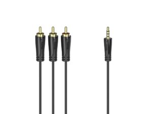 Kabllo Hama Video 3.5 mm jack, 4-pin. - 3 RCA, 1.5 m, 205154
