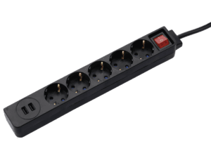 Kabllo vazhduese Hama "USB 3.4A", 5 priza, 1.4m, 223184