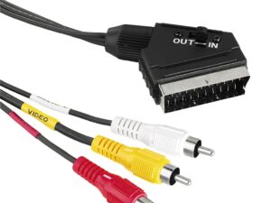 Kabllo Hama video scart -3 Cinch (video / stereo), 1.5 m 43178