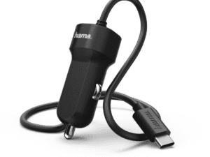 Karikues Hama për veturë, USB-C, 3 A, zezë, 1m, 173618