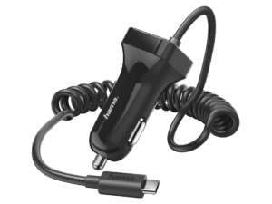 Karikues Hama për veturë, USB-C, 1m, i zi, 201609