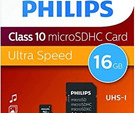Kartë e memories Philips micro SDHC, 16GB Class 10 me adapter