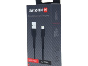 Kabllo Swissten Lightning, 1.0m, e zezë