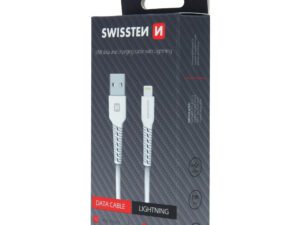 Kabllo Swissten Lightning, 1.0m, e bardhë