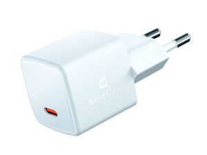 Karikues Mini Swissten, USB-C, PD, GaN, 25W, i bardhë