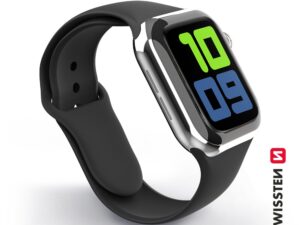 Rrip silikoni Swissten për Apple Watch 38-40mm, i zi