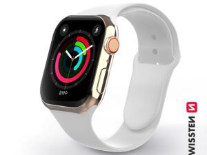 Rrip silikoni Swissten për Apple Watch 42-44mm, i bardhë
