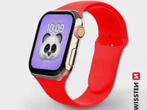 Rrip silikoni Swissten për Apple Watch 42-44mm, i kuq