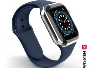 Rrip silikoni Swissten për Apple Watch 42-44mm, i kaltër