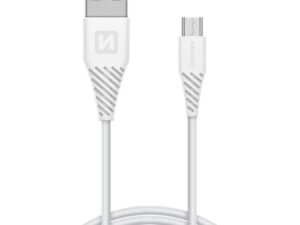 Kabllo Swissten MicroUsB, 1,5m ,e bardhë, 6,5 mm