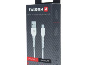 Kabllo Swissten MicroUsb , 1.0m, e bardhë