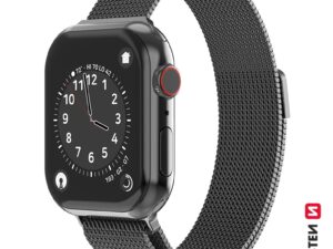 Rrip metalik rrjet Swissten për Apple Watch, 42-44 mm, i zi