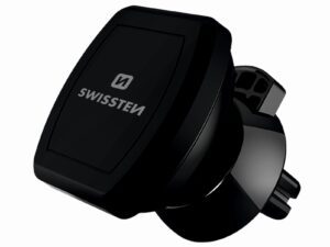 Mbajtëse për celular në makinë Swissten S-GRIP AV-M3, e zezë