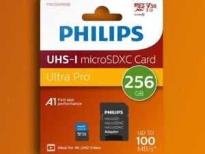 Kartë e memories microSDXC Philips, 256GB Class 10, me adapter