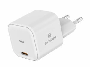 KARIKUES SWISSTEN  GaN 1x USB-C, 65W, POWER DELIVERY, I bardhë