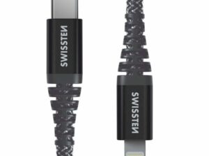 Kabllo Swissten Kevlar USB-C - Lightning, 1.5m