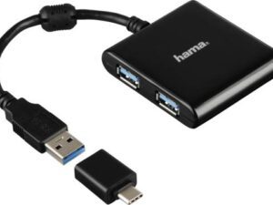 Hama USB Hub Adapter 4 Porte USB 3.1, USB Type-C, 12325