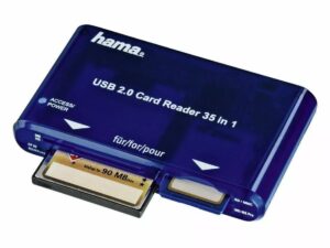 Hama Multi Card Lexues "35in1" USB 2.0 , 55348, E kaltërt