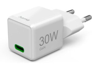 Karikues i shpejtë Hama, GaN, USB-C, PD, 30W, i bardhë