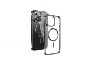 Mbështjellës Swissten Clear Jelly Magstick për Apple Iphone 16 Pro, e zezë