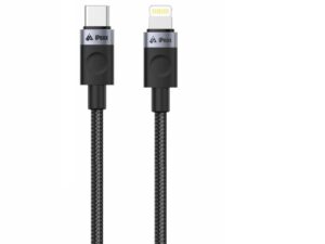 iPEAX Kabllo tekstil USB-C / LIGHTNING 1M, USB 2.0