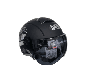 Helmet për motoçikltë,e zezë