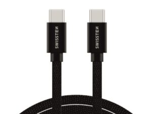 Kabllo Data SWISSTEN TEKSTILE USB-C / USB-C 3.0 M. E ZEZË